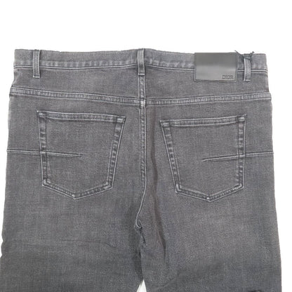 Dior Slim Fit 17.5 Denim Pants Jeans Button Fly Black — view 5