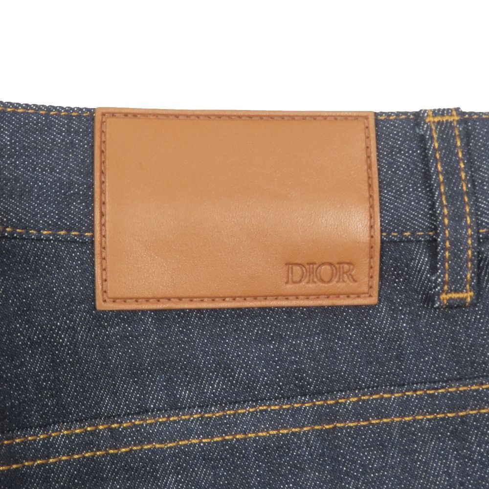 Dior Slim Fit 17.5 Denim Pants Jeans Button Fly Indigo — view 6