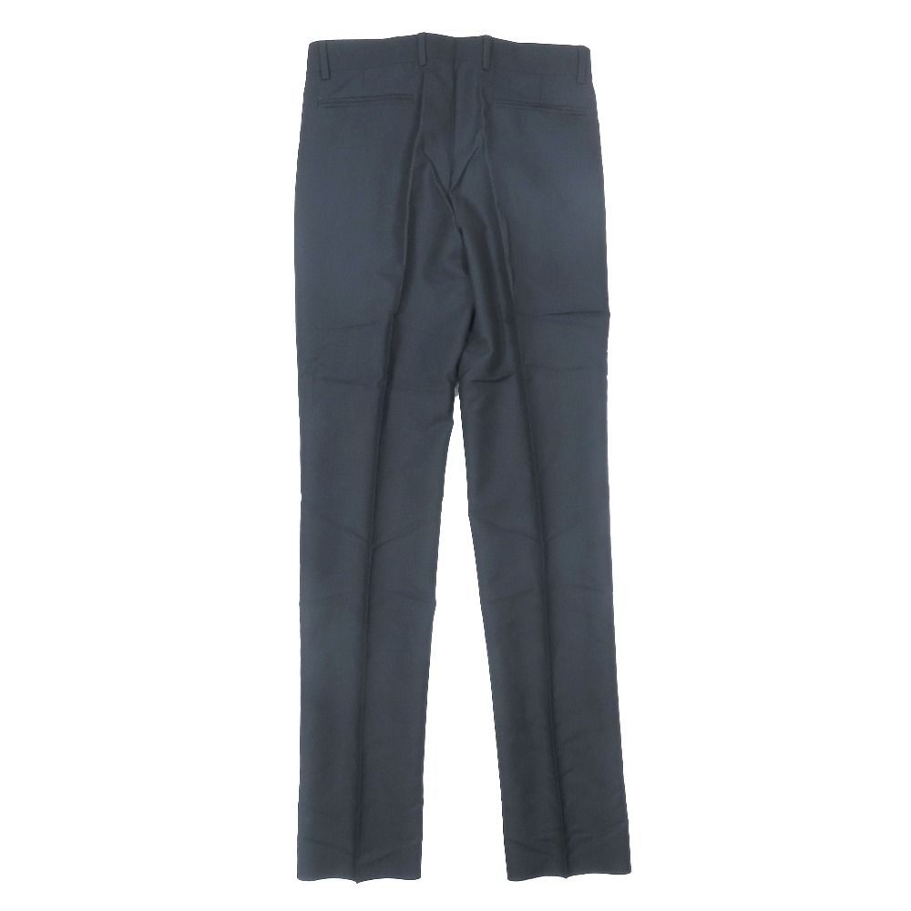 Dior Pleated Trousers Pants Wool Mohair 46 Black — view 2