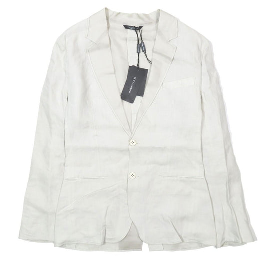 Dolce & Gabbana Tailored Jacket Linen Center Vent 44 White
