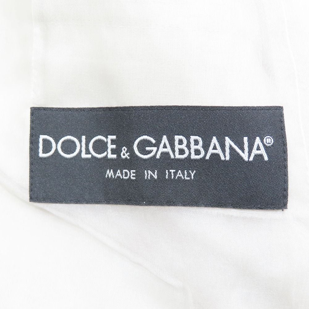 Dolce & Gabbana Tailored Jacket Linen Center Vent 44 White — view 3