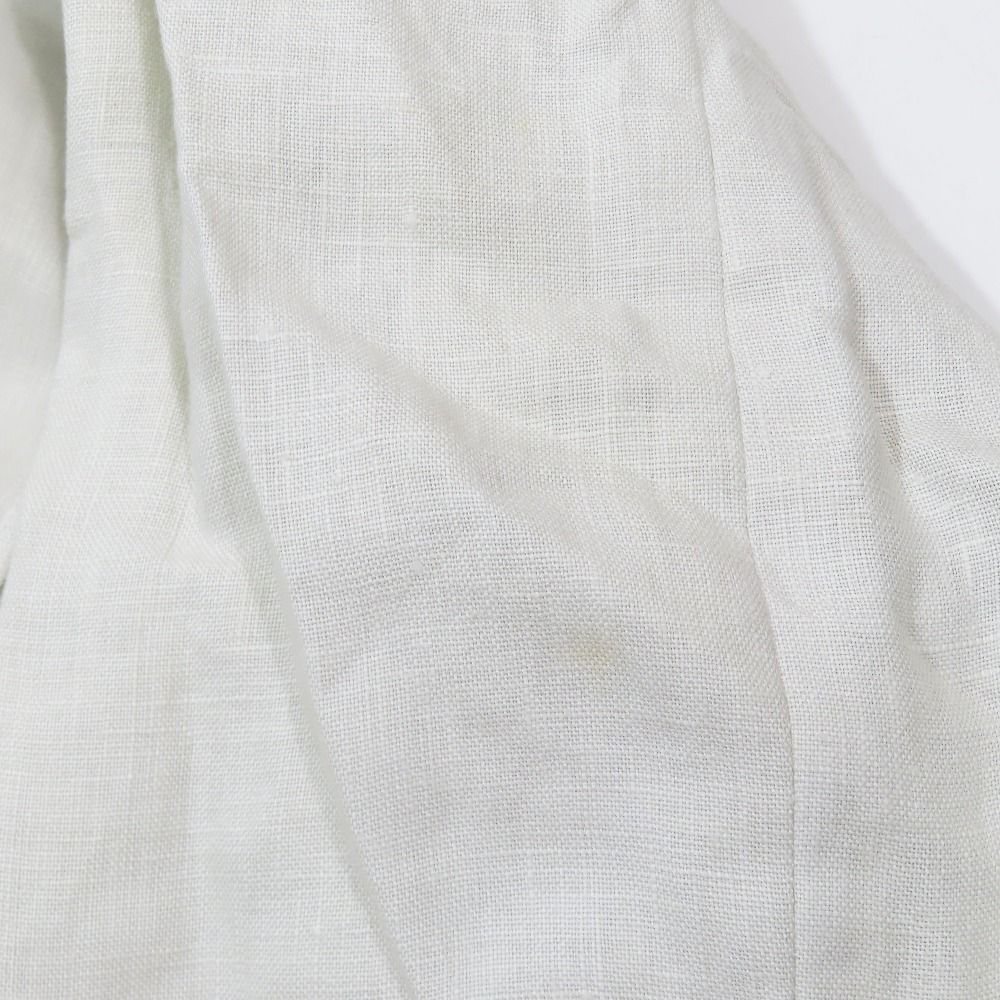 Dolce & Gabbana Tailored Jacket Linen Center Vent 44 White — view 8