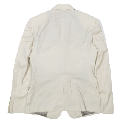 Dolce & Gabbana Tailored Jacket Unlined Mesh Lining Wool Suit 46 Beige — view 3