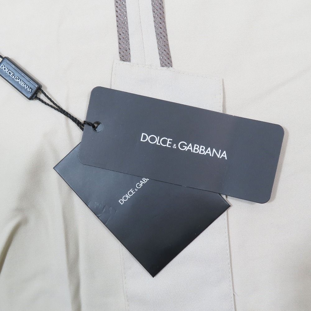 Dolce & Gabbana Tailored Jacket Unlined Mesh Lining Wool Suit 46 Beige — view 5