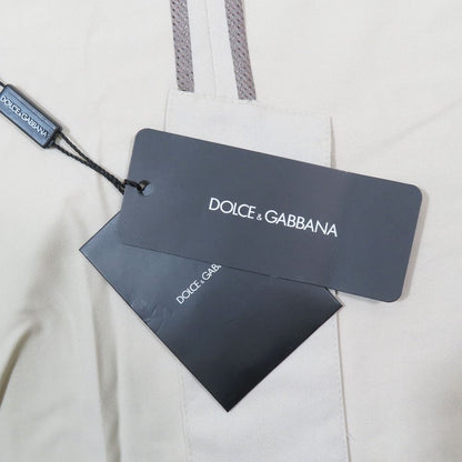 Dolce & Gabbana Tailored Jacket Unlined Mesh Lining Wool Suit 46 Beige — view 5