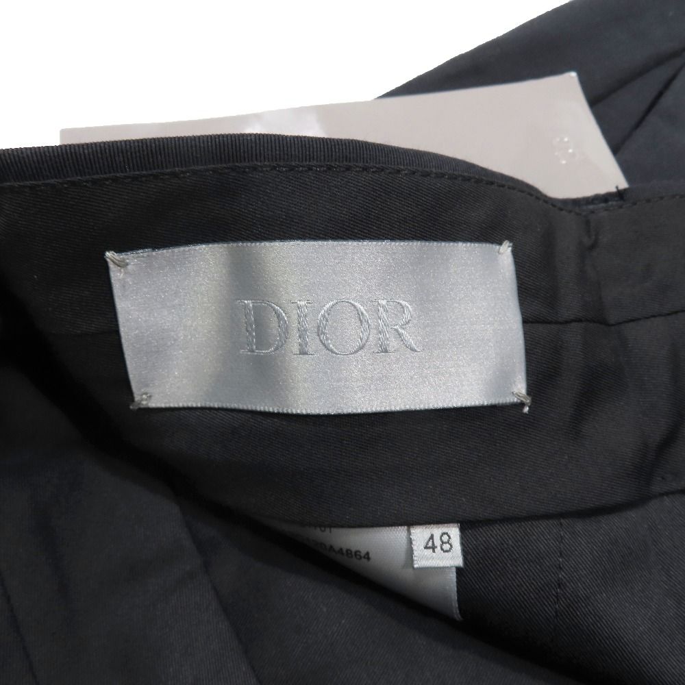 Dior Pleated Single Trousers Pants Suit 48 Navy — view 6