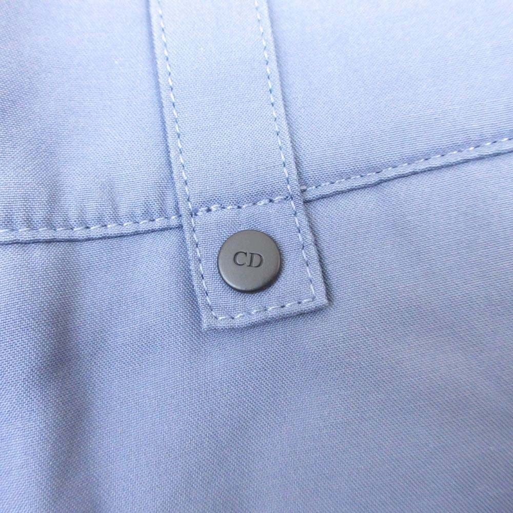 Dior Homme Cargo Pants Wide Tapered Silhouette Work 48 Blue Gray — view 6