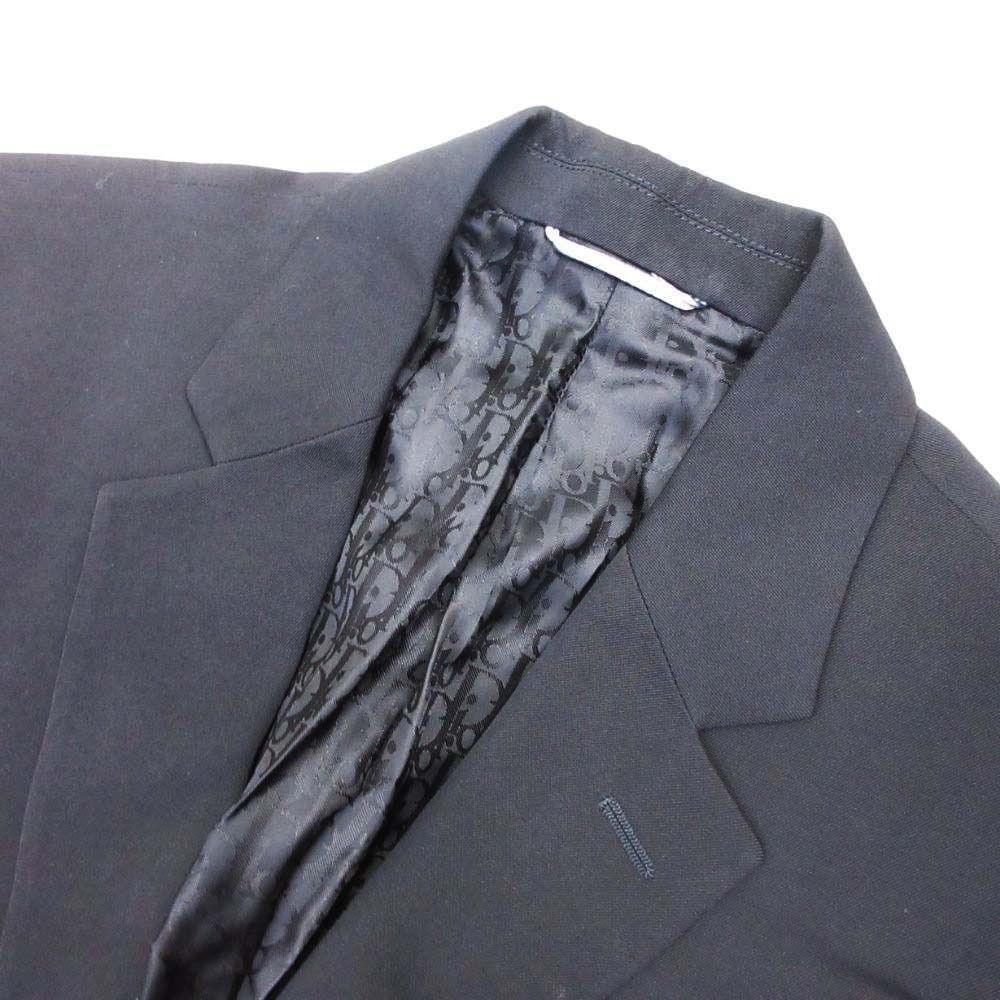 Dior Homme Oblique Lined Tailored Jacket Notch Lapel 2 Buttons Single Breasted — view 3
