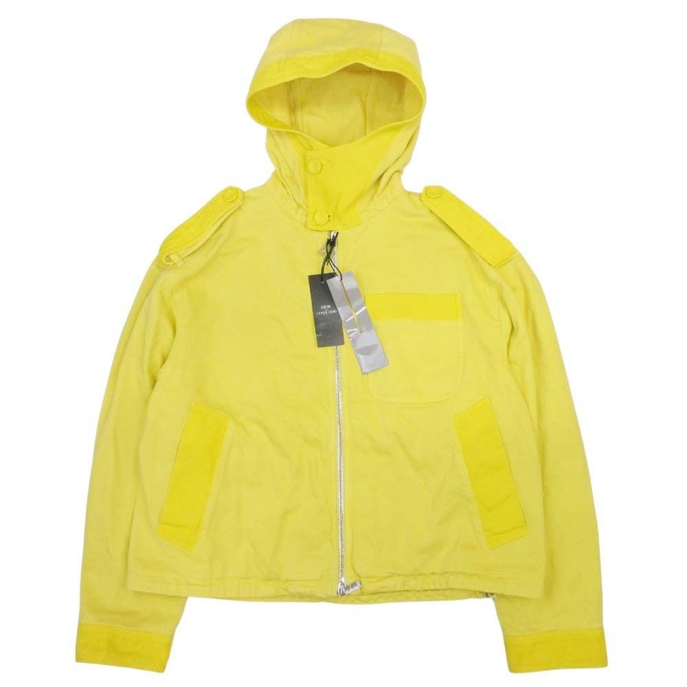 Dior Homme Peter Doig Oversize Hoodie Cotton Twill Jacket 50 Yellow