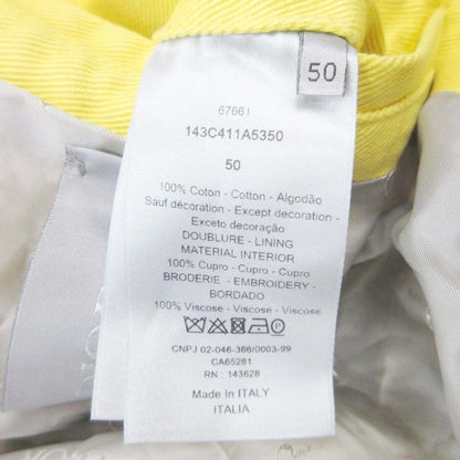 Dior Homme Peter Doig Oversize Hoodie Cotton Twill Jacket 50 Yellow — view 9