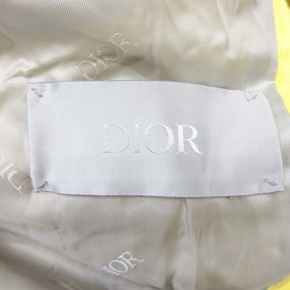 Dior Homme Peter Doig Oversize Hoodie Cotton Twill Jacket 50 Yellow — view 8