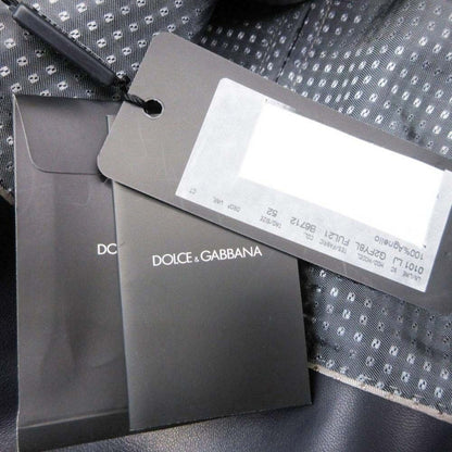 Dolce & Gabbana Sheep Leather Lambskin Chesterfield Coat 52 Navy — view 9