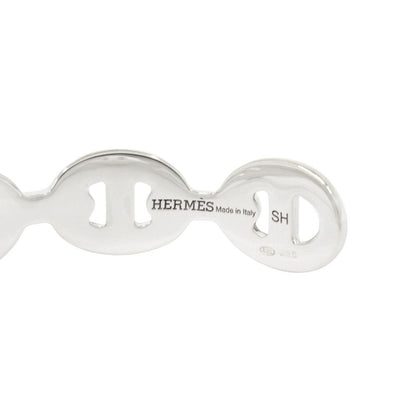 Hermes Chaine D'ancre Bangle Bracelet Silver — view 5