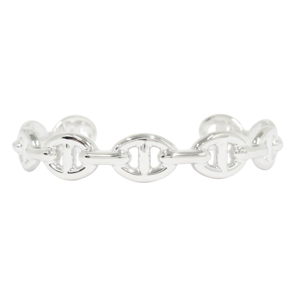 Hermes Chaine D'ancre Bangle Bracelet Silver — view 2