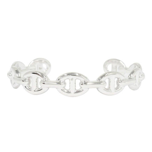 Hermes Chaine D'ancre Bangle Bracelet Silver