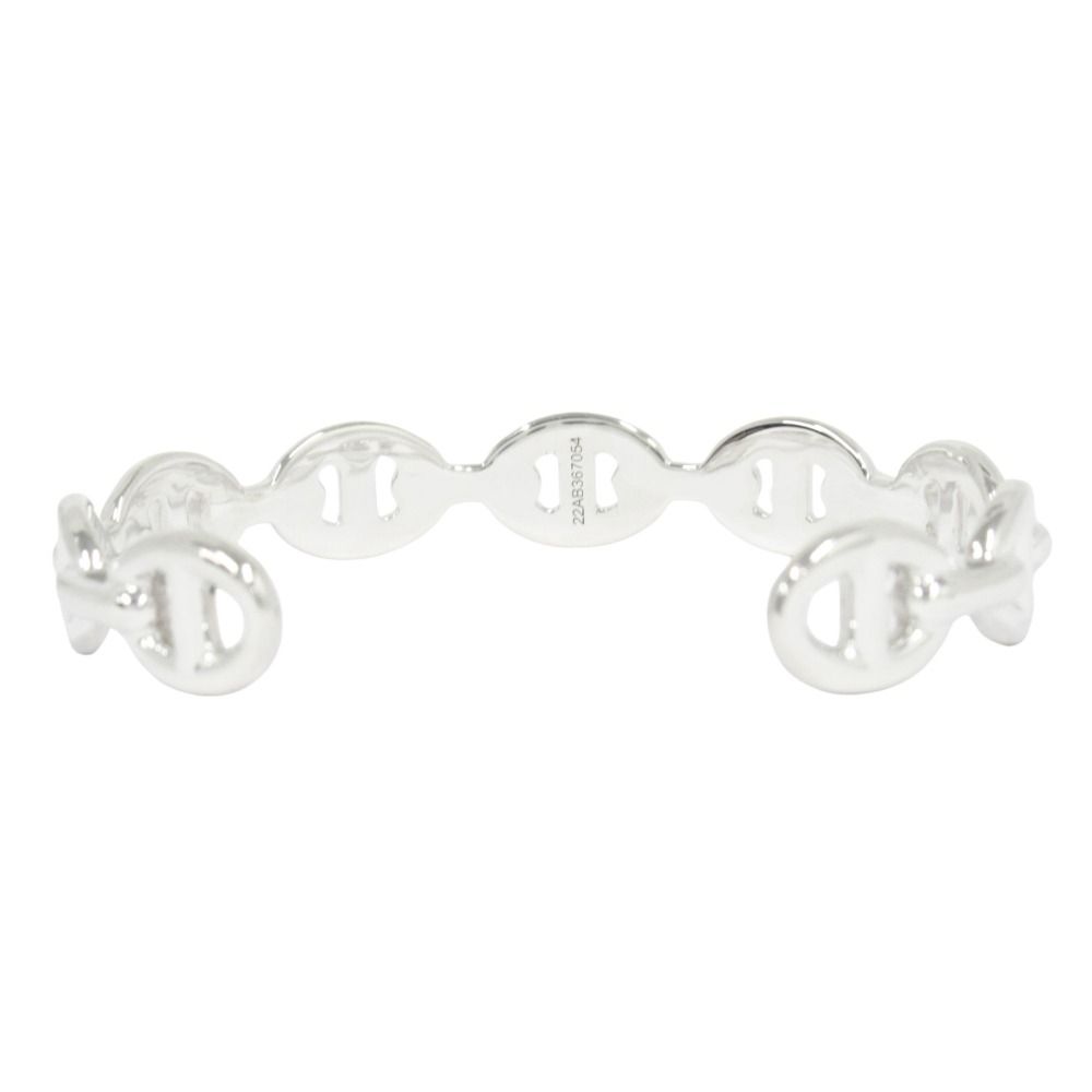 Hermes Chaine D'ancre Bangle Bracelet Silver — view 4