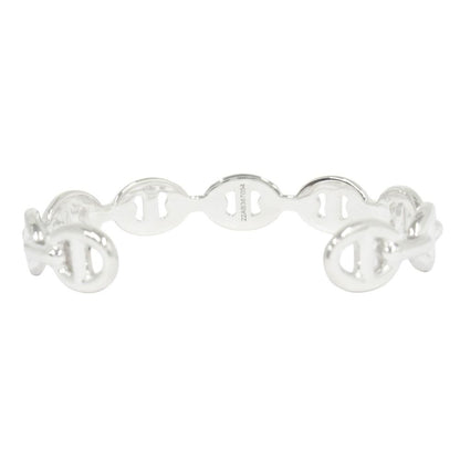 Hermes Chaine D'ancre Bangle Bracelet Silver — view 4