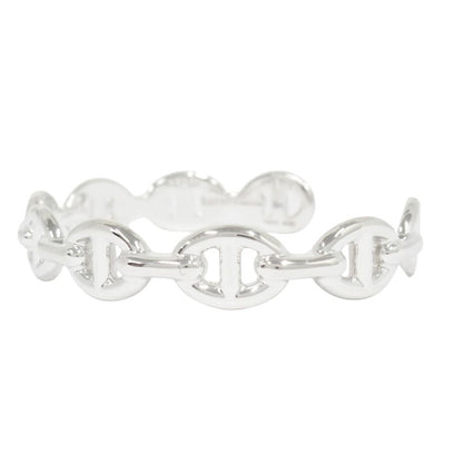Hermes Chaine D'ancre Bangle Bracelet Silver — view 3