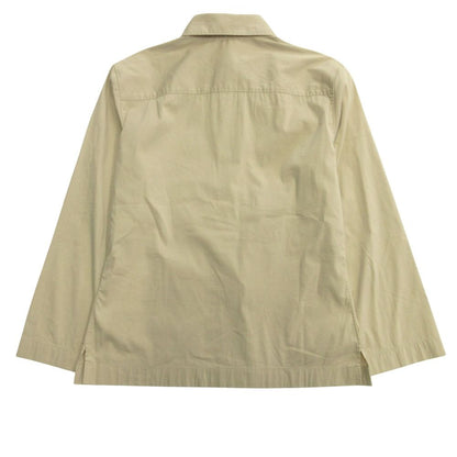 Chanel 00c CC Logo Gold Button Shirt Blouse Top Embroidery Vintage 38 Beige — view 2