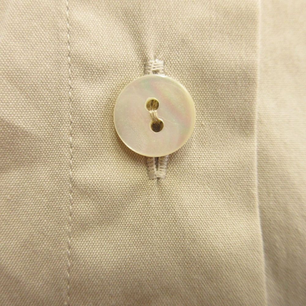 Chanel 00c CC Logo Gold Button Shirt Blouse Top Embroidery Vintage 38 Beige — view 5