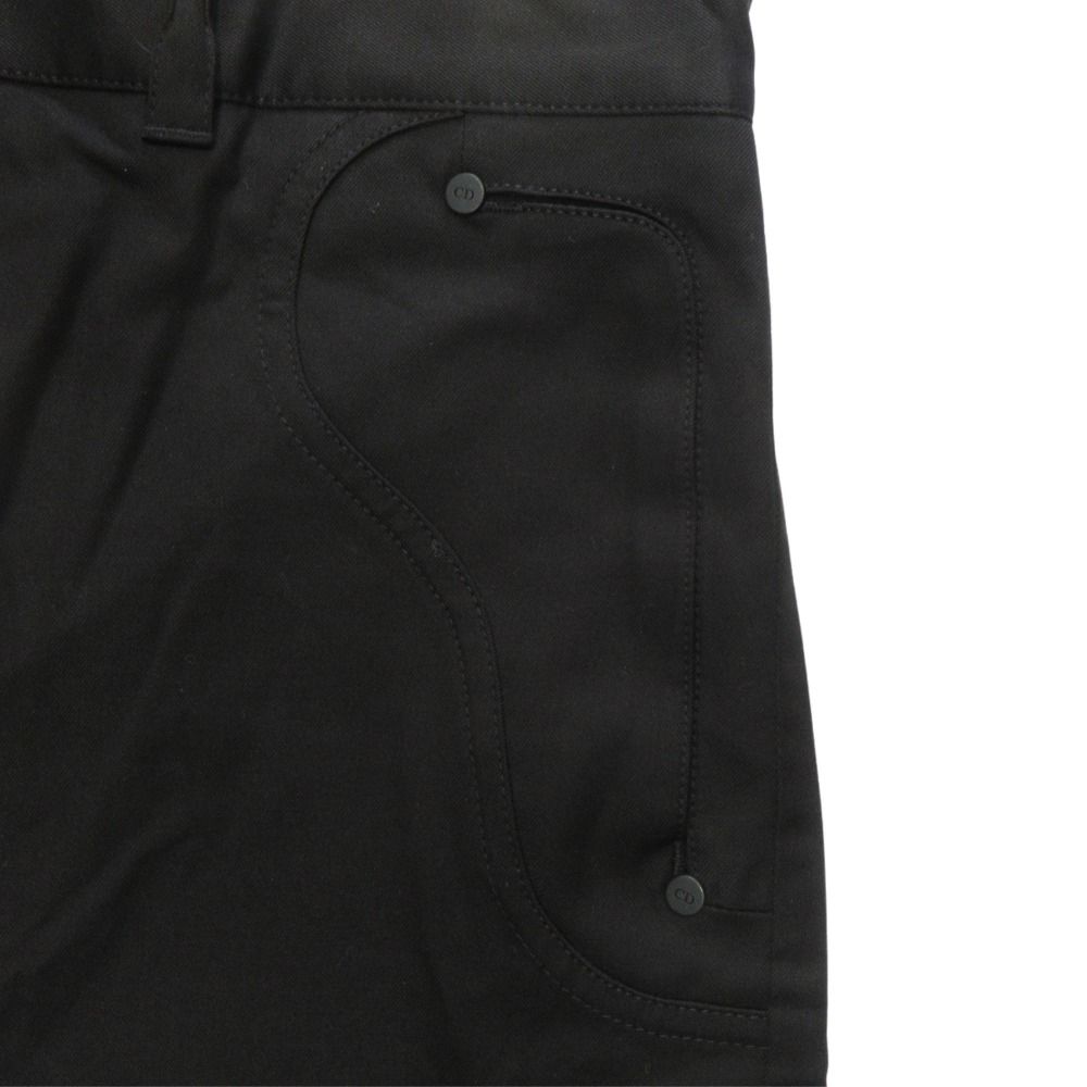 Dior Saddle Pocket Bermuda Shorts Logo Embroidery 44 Black — view 5