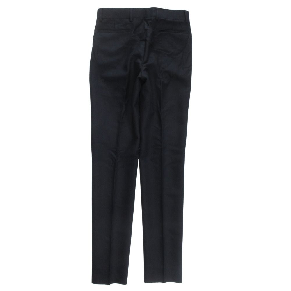 Dior Trousers Tapered Pants Pleated Wool Mohair Blend Navy 44 — view 2