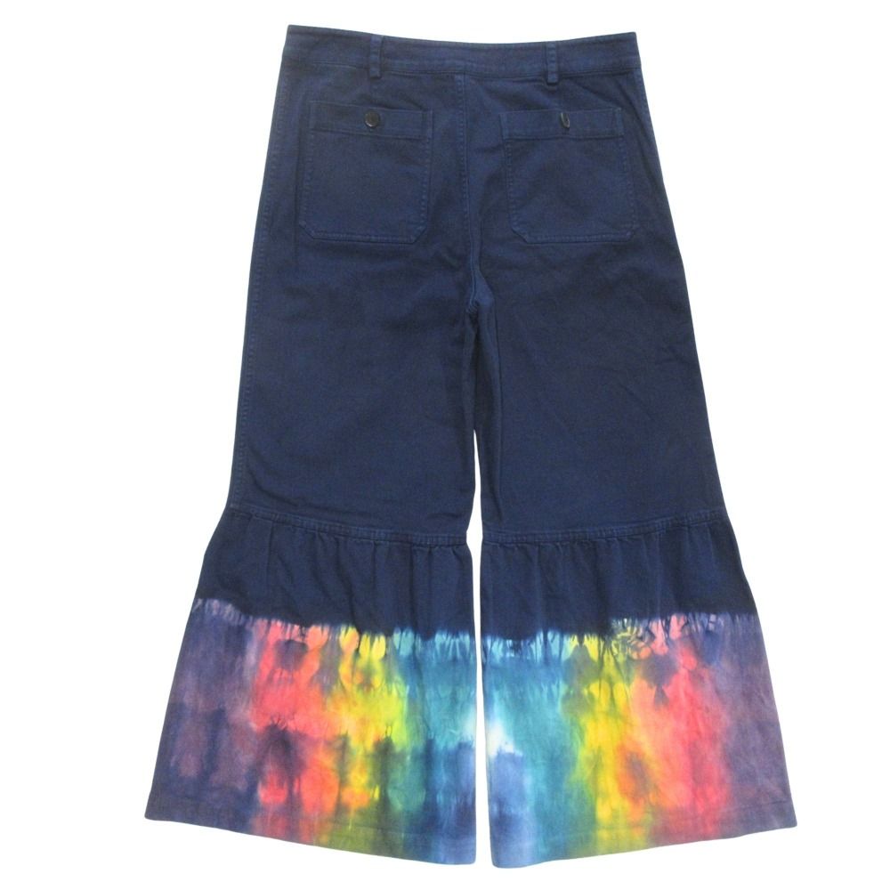 Dior Midnight Blue Tie Dye Pattern Fugees Denim Pants Multi — view 2