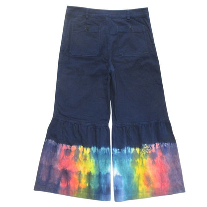 Dior Midnight Blue Tie Dye Pattern Fugees Denim Pants Multi — view 2