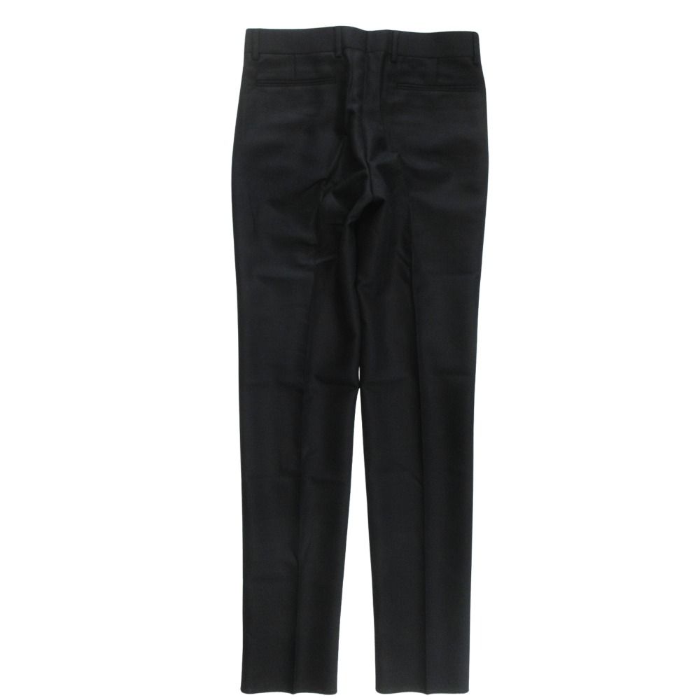 Dior Trousers Tapered Pants Pleated Wool Mohair Blend 46 Black — view 2