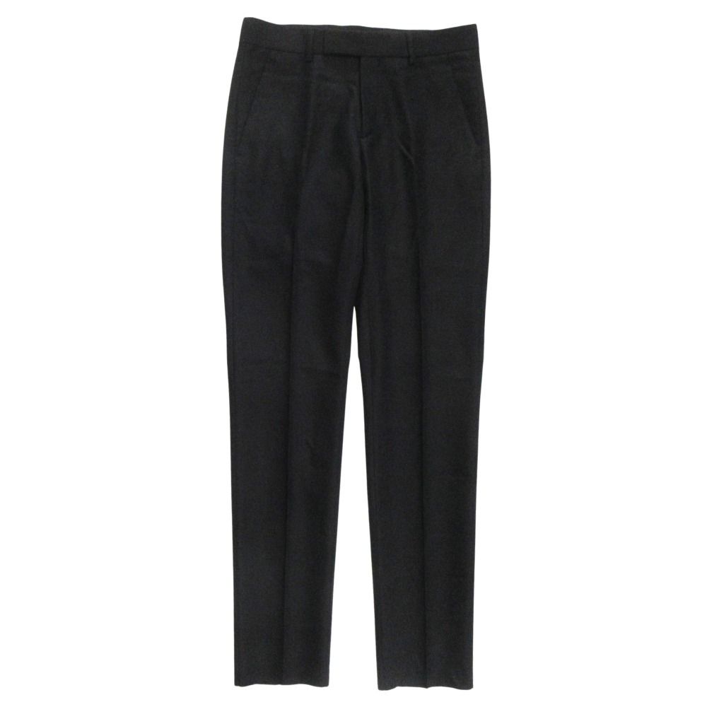 Dior Trousers Tapered Pants Pleated Wool Mohair Blend 46 Black