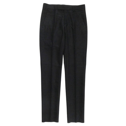 Dior Trousers Tapered Pants Pleated Wool Mohair Blend 46 Black