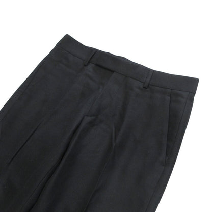 Dior Trousers Tapered Pants Pleated Wool Mohair Blend 46 Black — view 3