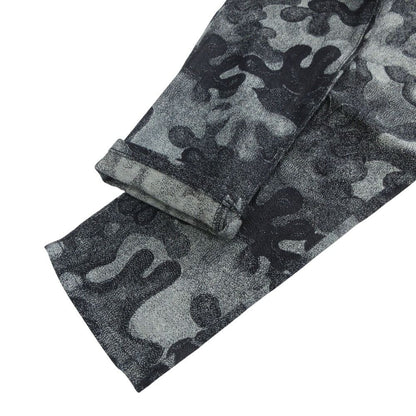 Dior Peter Doig Jeans Dark Blue Camouflage Denim Pants All Over Pattern 29 Gray — view 3