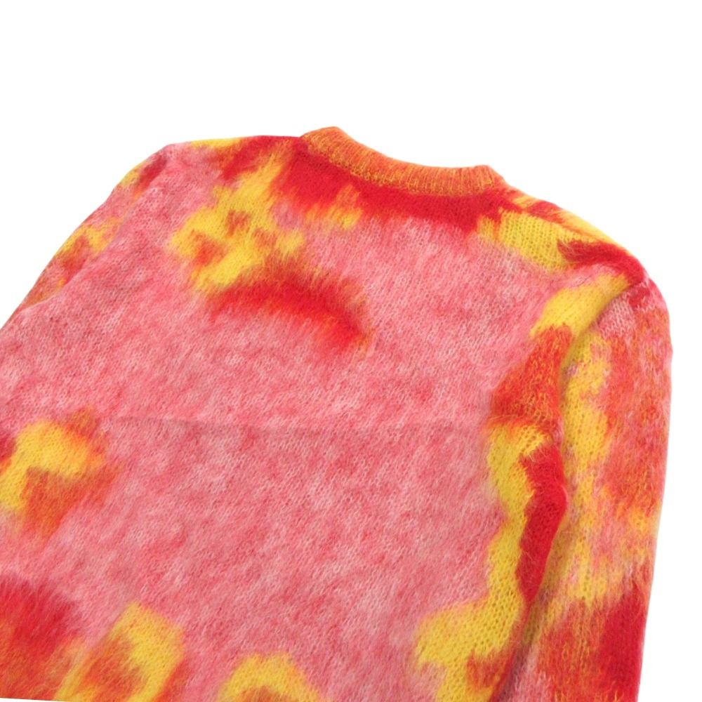 Dior Homme Peter Doig Mohair Blend Airbrush Lion Knit Sweater M Pink Multi — view 4