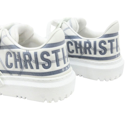 Dior Technical Fabric ID Sneakers Shoes 34.5 White Gray Blue — view 5