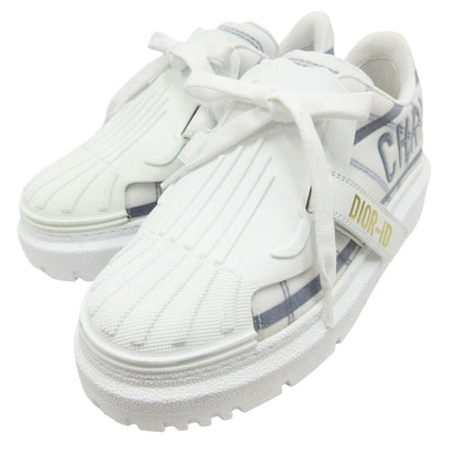 Dior Technical Fabric ID Sneakers Shoes 34.5 White Gray Blue — view 3