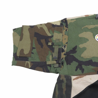 Dolce & Gabbana Short Sleeve T-Shirt Camouflage Pattern Patchwork Top XS Green — view 4
