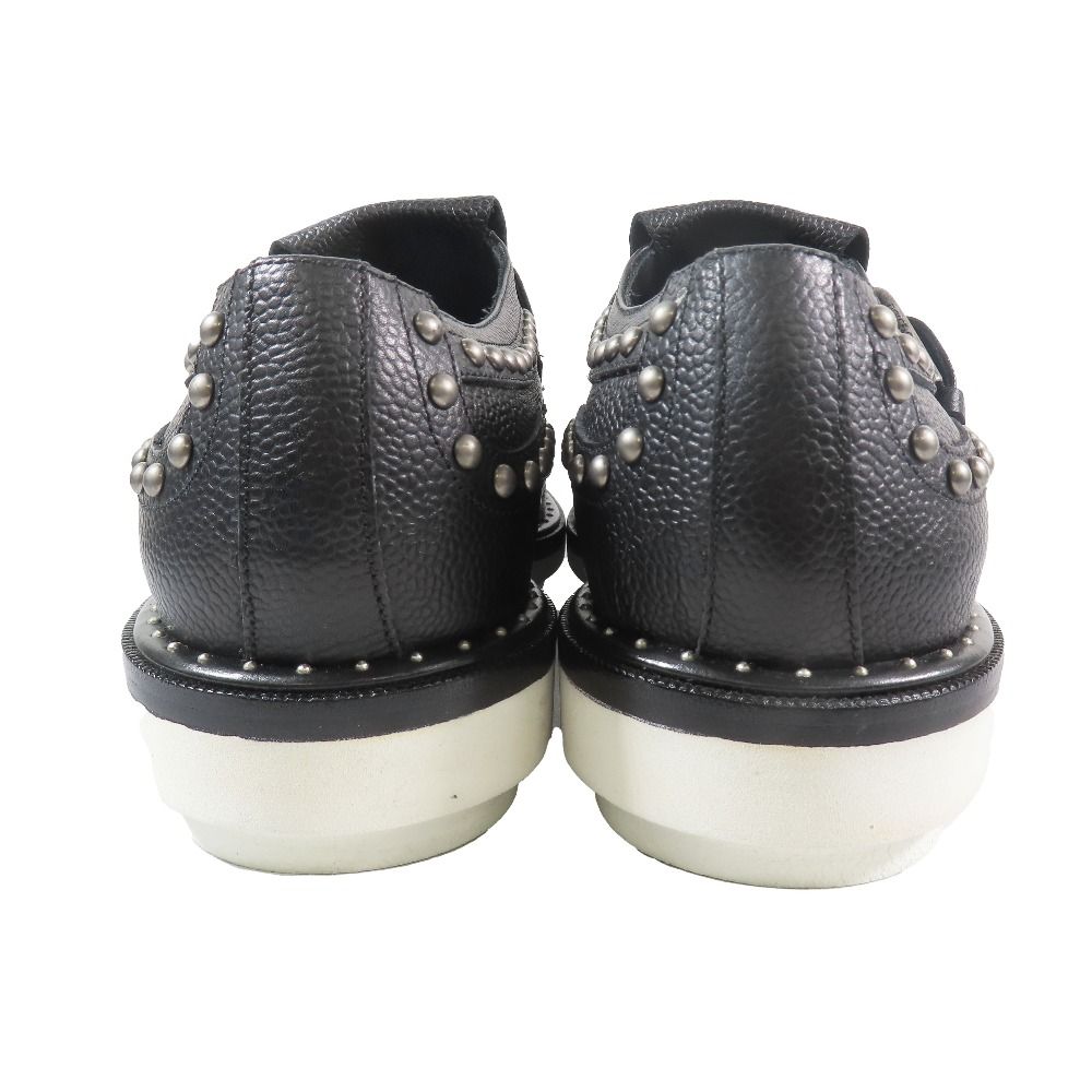 Dolce & Gabbana Single Monk Studded Tassel Leather Shoes 7.5 Black — view 5