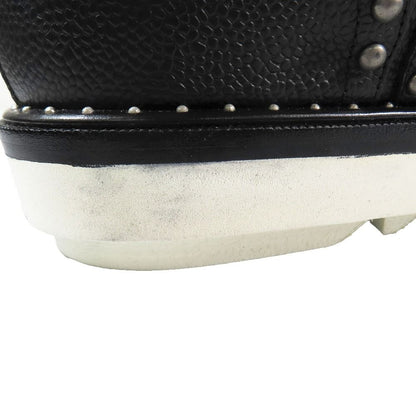 Dolce & Gabbana Single Monk Studded Tassel Leather Shoes 7.5 Black — view 9