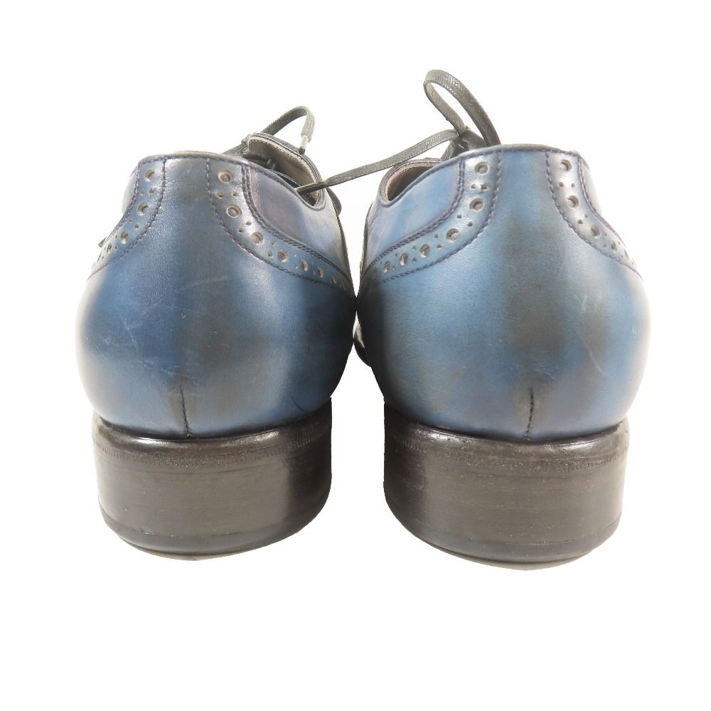 Dolce & Gabbana Leather Oxford Shoes Wingtip 7.5 Dark Blue — view 5