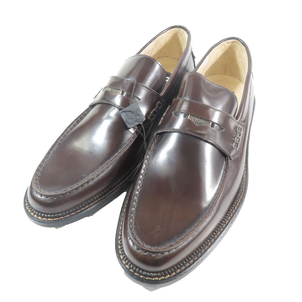 Dolce & Gabbana D&G & Leather Shoes Coin Loafers 41 Dark Brown — view 3