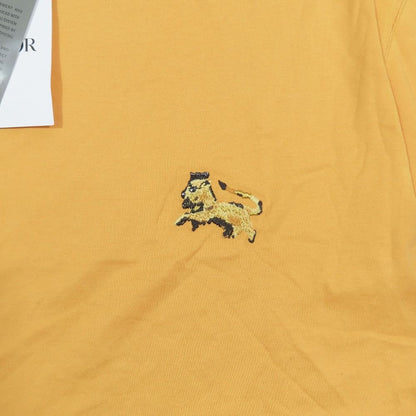 Dior Peter Doig Logo Embroidered Patch Short Sleeve T-Shirt Top L Orange — view 3