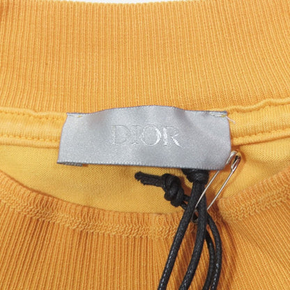 Dior Peter Doig Logo Embroidered Patch Short Sleeve T-Shirt Top L Orange — view 4
