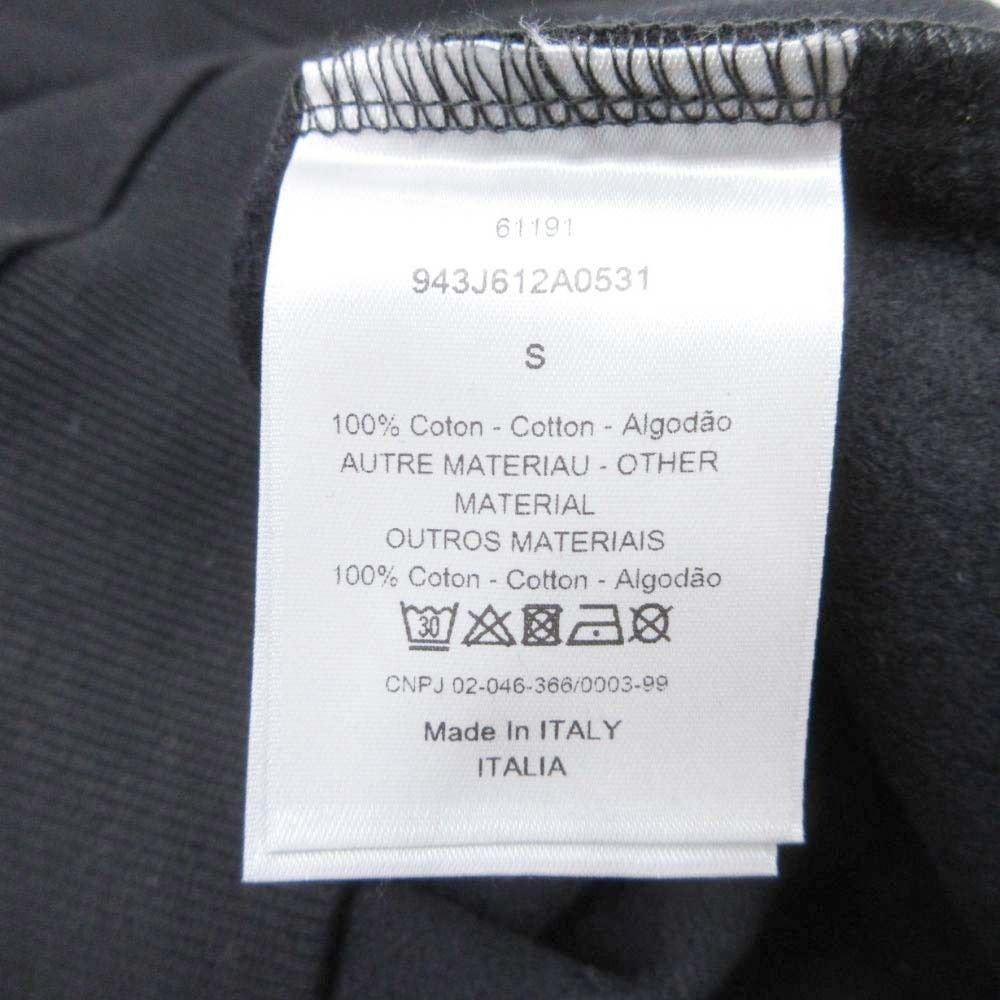 Dior Homme CD Logo Sweatshirt Brushed Lining Top Pullover Crew Neck S Black — view 7