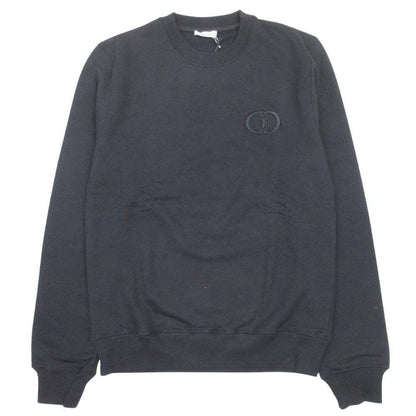 Dior Homme CD Logo Sweatshirt Brushed Lining Top Pullover Crew Neck S Black