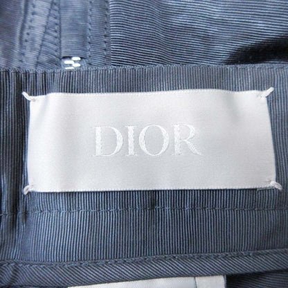 Dior Homme Polysatin Zip Cargo Pants Work Tapered Silhouette 46 Navy — view 7
