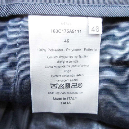 Dior Homme Polysatin Zip Cargo Pants Work Tapered Silhouette 46 Navy — view 8