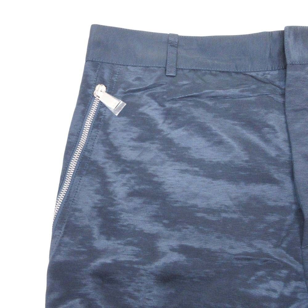 Dior Homme Polysatin Zip Cargo Pants Work Tapered Silhouette 46 Navy — view 4