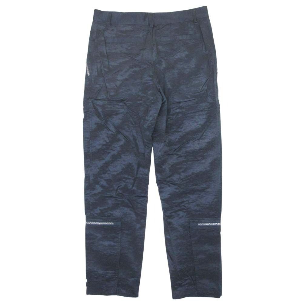 Dior Homme Polysatin Zip Cargo Pants Work Tapered Silhouette 46 Navy — view 2