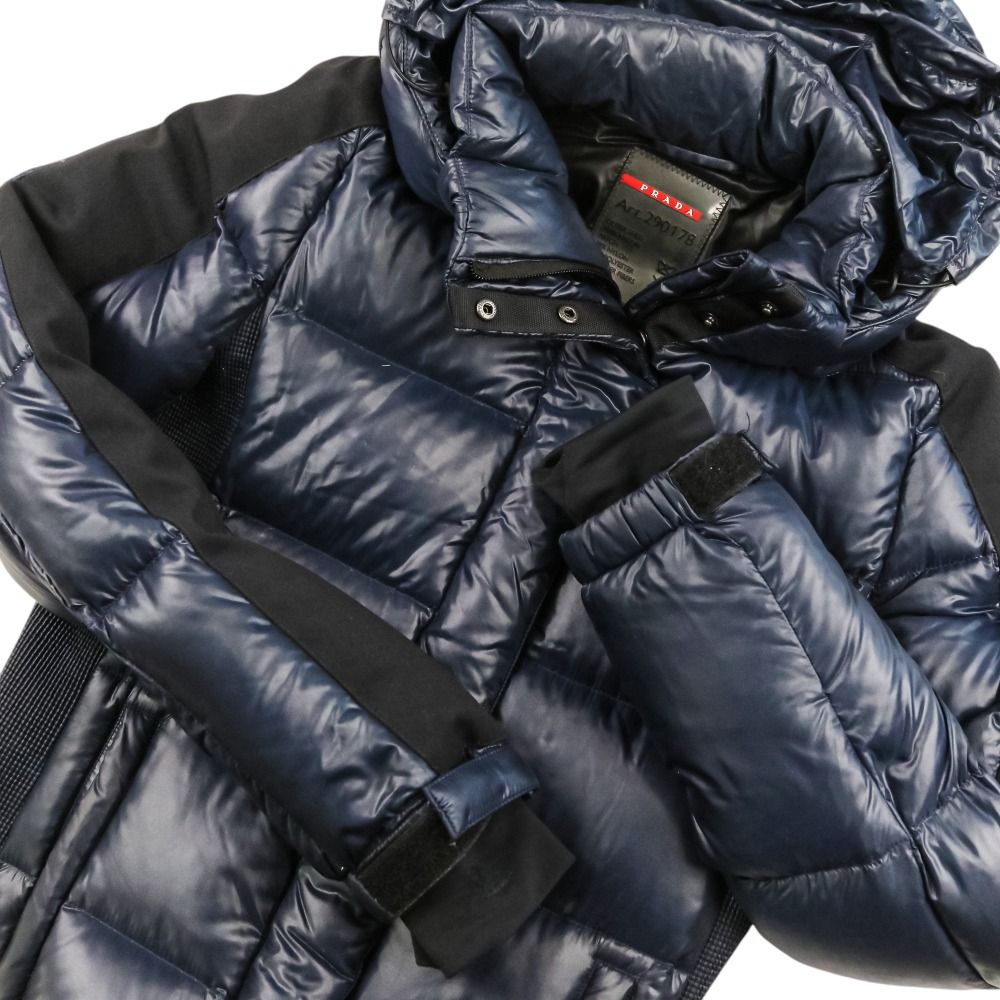 Prada Sport Down Jacket 44 Navy — view 8
